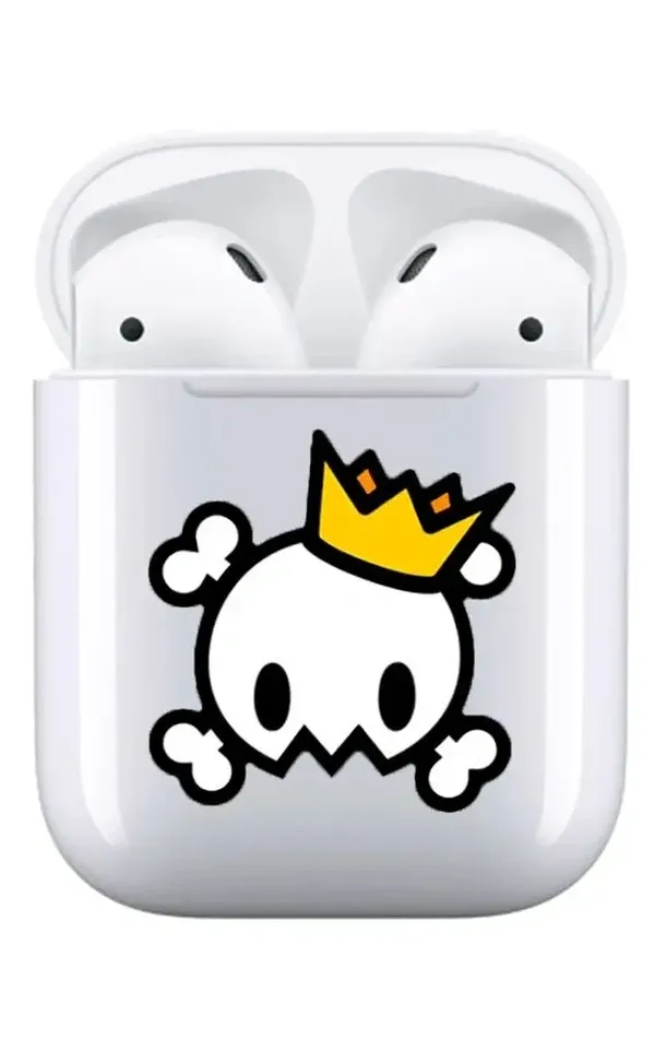 AirPods 1-2. Nesil Şeffaf Kılıf Scull