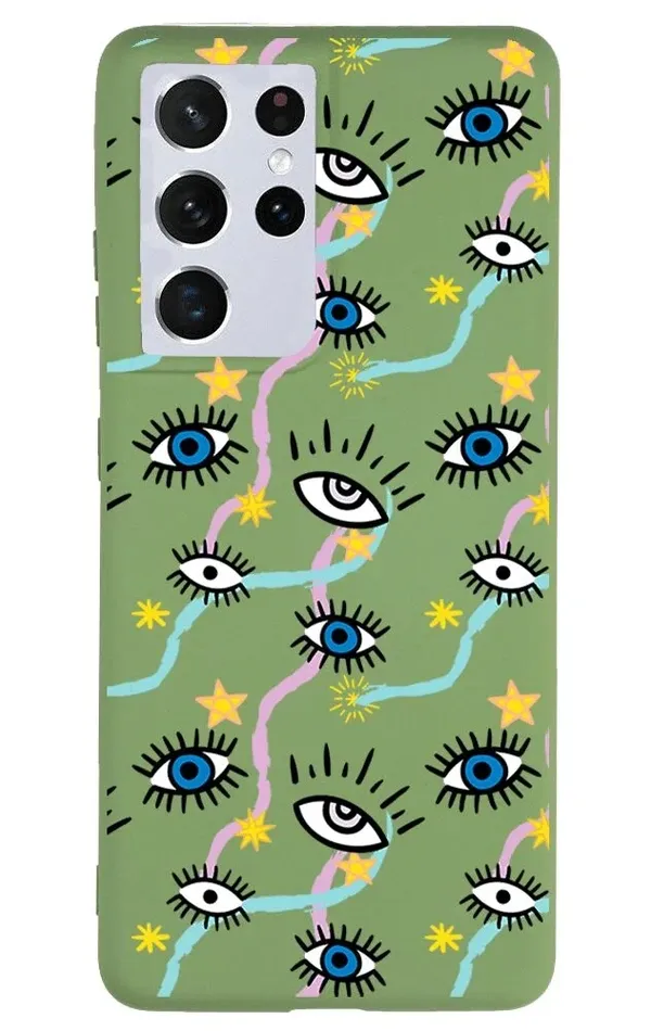 Samsung S21 Ultra Lansman Kılıf - Eyes