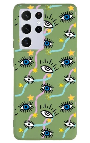 Samsung S21 Ultra Lansman Kılıf - Eyes