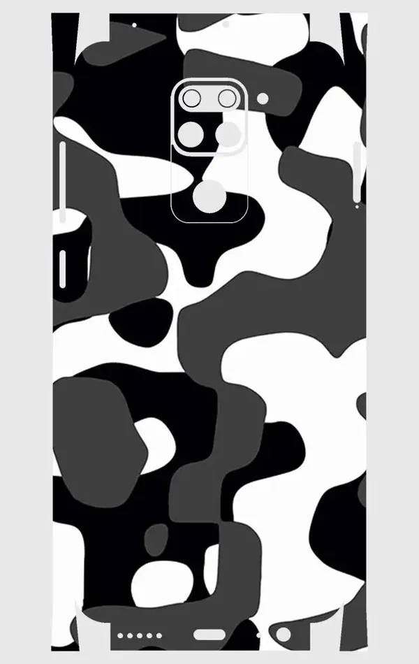 Xiaomi Redmi Note 9 Telefon Kaplama - Grey Camouflage