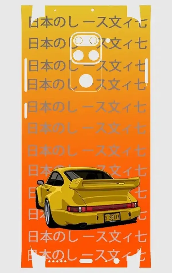 Xiaomi Redmi Note 9 Telefon Kaplama - Porsche 911 JDM