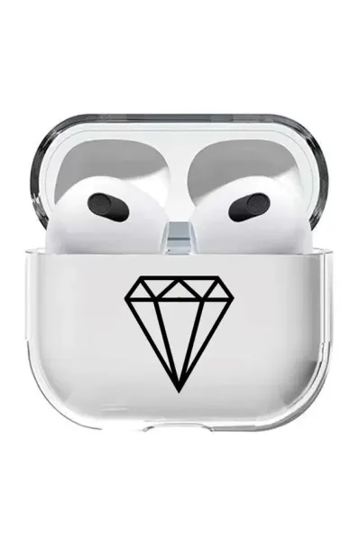 AirPods 3. Nesil Şeffaf Kılıf - Elmas