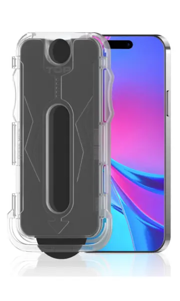 Apple iPhone 15 Uyumlu HAYALET CAM Ekran Koruyucu Zore 5D MAGIC PRIVACY (Kolay Uygulama Aparatlı)