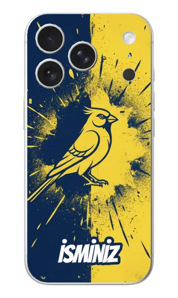 Kanarya Desenli Kılıf Şeffaf Silikon