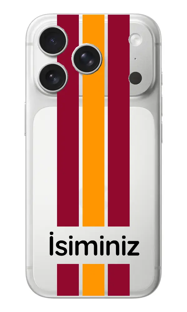 Taraftar Kılıfı 3 Şerit Sarı Kırmızı