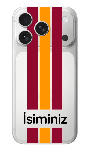 Taraftar Kılıfı 3 Şerit Sarı Kırmızı