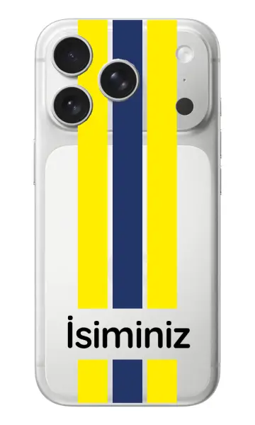 Taraftar Kılıfı 3 Şerit Sarı Lacivert