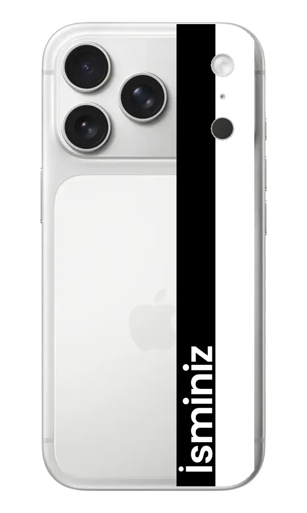 Taraftar Kılıfı Şerit Siyah Beyaz